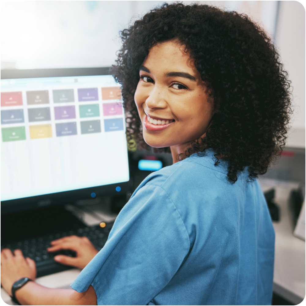 More relaxed assistant with Wachtkamerschermen®